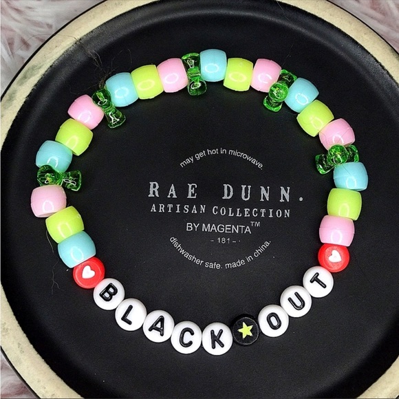 Accessories - BLACK OUT KANDI BRACELET